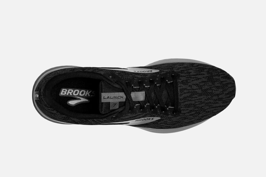 Brooks Israel Launch 7 Road Running Shoes Mens - Black/Grey - NRE-941372